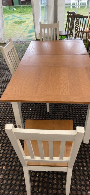 Photo of free Extending table and 3 chairs (AB15)