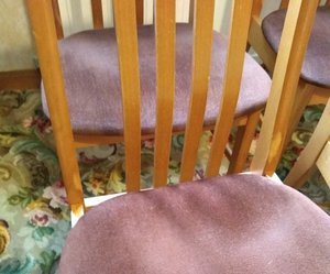 Photo of free Dining Room Chairs (4) Teak Dark Brown (Crail KY10)