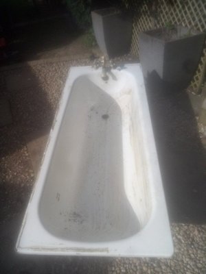 Photo of free Enamel bath. with brass taps (Ewhurst Green TN32)