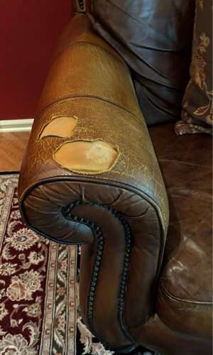 Photo of free Leather Sofa (Medford, NJ)