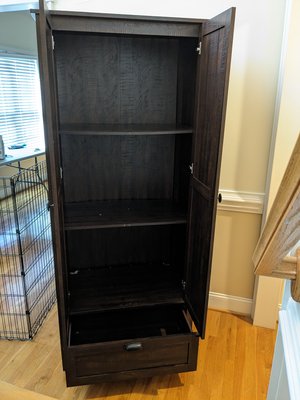 Photo of free 6ft tall storage cabinet (Conover)