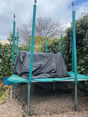Photo of free 10 ft x 7ft rectangular trampoline (Broomhill S10)