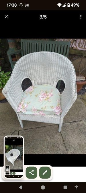 Photo of free Wicker chair (Beeston, notts NG9)