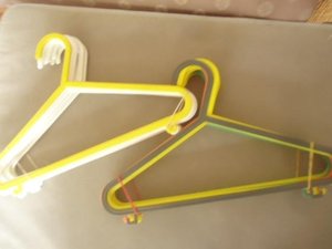 Photo of free 20 childrens hangers green and white (Malvern Link WR14)