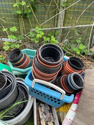 Photo of free Plastic plant pots (M25 Prestwich)