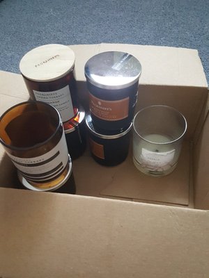 Photo of free Box of used candle jars (Melbourne CM1)