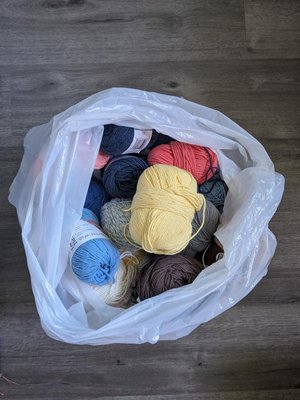 Photo of free Big bag of cotton yarn (Milpitas, near the library)