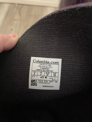 Photo of free NEVER worn Columbia boots - size 6 (Near 115th & Sheridan)