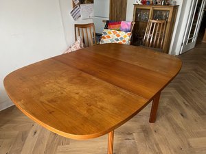 Photo of free G-Plan dining table, extendable (Penrhos Garnedd LL57)