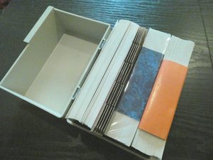Photo of free Index card box + cards (KT21 Ashtead Surrey)