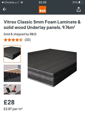 Photo of free Underlay for laminate flooring (Paignton)
