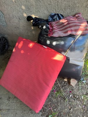 Photo of free Multiple outdoor furniture cushions (203 Picnic Ave, San Rafael)