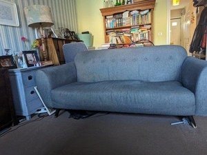 Photo of free 3 seater sofa (Yaxley, Peterborough)