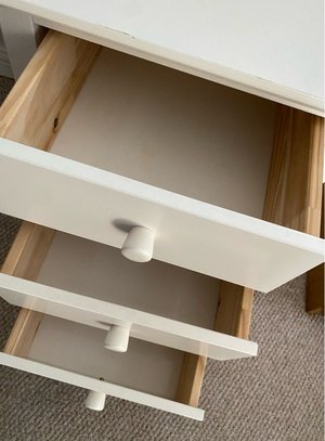 Photo of free White bedside table drawers (Priorslee)
