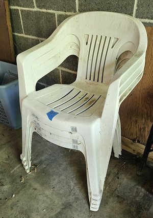 Photo of free Four Plastic Chairs (I-170 and Ladue Rd)