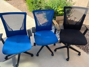 Photo of free Three office chairs (Gilbert)