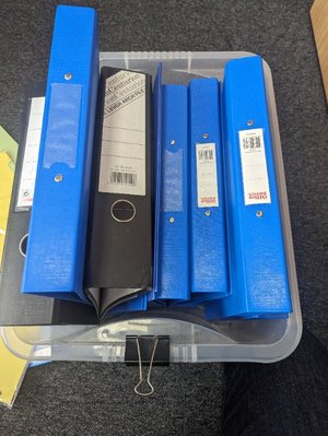Photo of free A4 Ring binders and dividers (Osmondthorpe LS9)