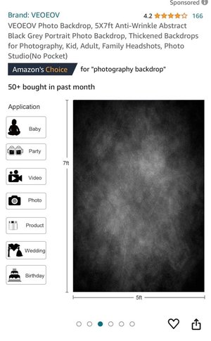 Photo of free 5’x7’ Black/Grey Backdrop (Mimico-Royal York & Lakeshore)