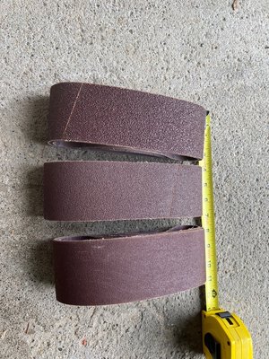 Photo of free Belt Sander belts (5667 Kentfield Dr)