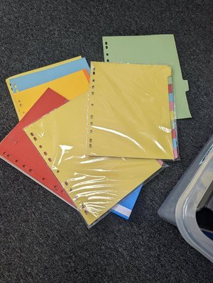 Photo of free A4 Ring binders and dividers (Osmondthorpe LS9)