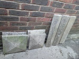 Photo of free Concrete capping and coping stones (Horsham, Nr Forest School)