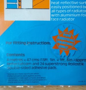 Photo of free Radiator heat reflective sheet (Bishopston BS7)