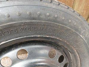 Photo of free steel wheel 5 bolt fixing vauxhall (Melksham)