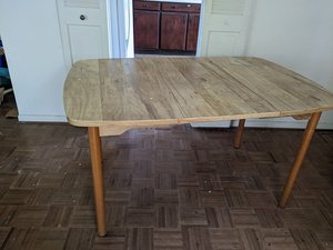 Photo of free Wooden tables (6822 white court, Woodridge)