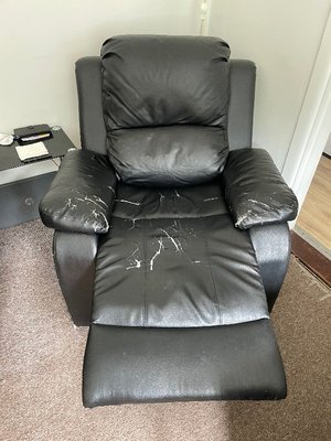 Photo of free Recliner fax leather chair (Fareham PO13)