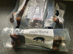Photo of free 4x Ham Bone Large Dog Treats (Purley)