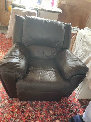 Photo of free Leather sofa (Batley)
