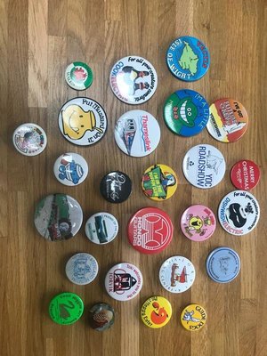 Photo of free 1980s badge collection (Bromham MK43)