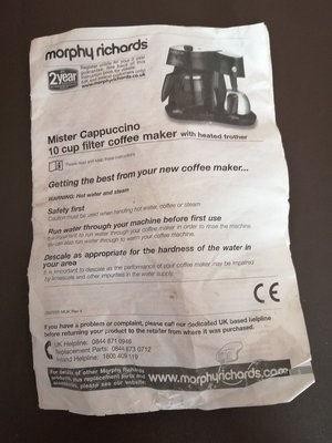 Photo of free Filter coffee maker (Goldington Bedford)