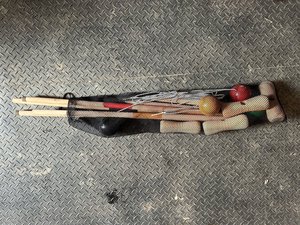 Photo of free Wooden lawn croquet (Winchester SO22)