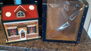 Photo of free musical wooden christmas house with drawer (Highbridge TA9)