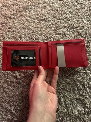 Photo of free Red Runbox leather (?) wallet (Laurel, MD)