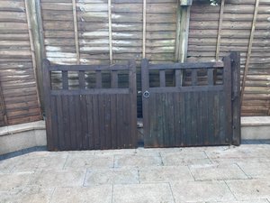 Photo of free Double Wooden gates (Haywards Heath RH16 Priory way)