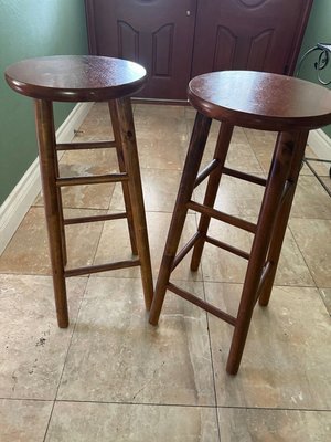 Photo of free Wooden seat stools 30” tall (Cherry Hill in Sunnyvale)