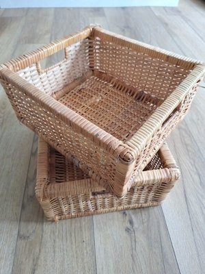 Photo of free 2 x wicker storage baskets (Ossett WF5)