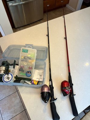 Photo of free Child’s fishing rods and tackle (Riverside, CT)