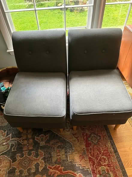 Photo of free couch/loveseat modular pieces (chevy chase, DC)