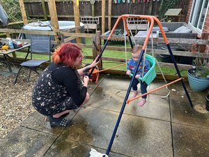 Photo of free Toddler swing frame (New England)