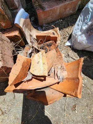 Photo of free Broken pot pieces (Maywood Park Santa Clara)