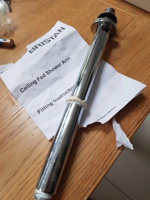 Photo of free Ceiling fed shower arm (Bray SL6)