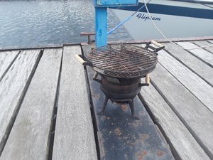 Photo of free Cast iron barbecue (Glasson Dock LA2)