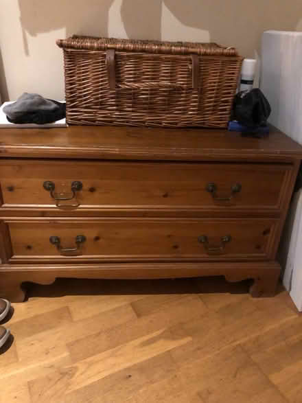 Photo of free antique oak chest (Battersea SW11)