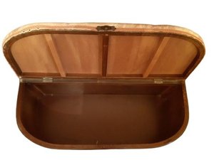 Photo of free Vintage Wooden Ottoman Storage Box - bow fronted (Cromford DE4)
