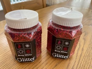 Photo of free Two tubs of red glitter (Hellesdon NR6)