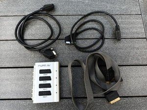 Photo of free 3 Scary cables and adapter (RG4)
