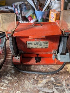 Photo of free Very old bench grinder